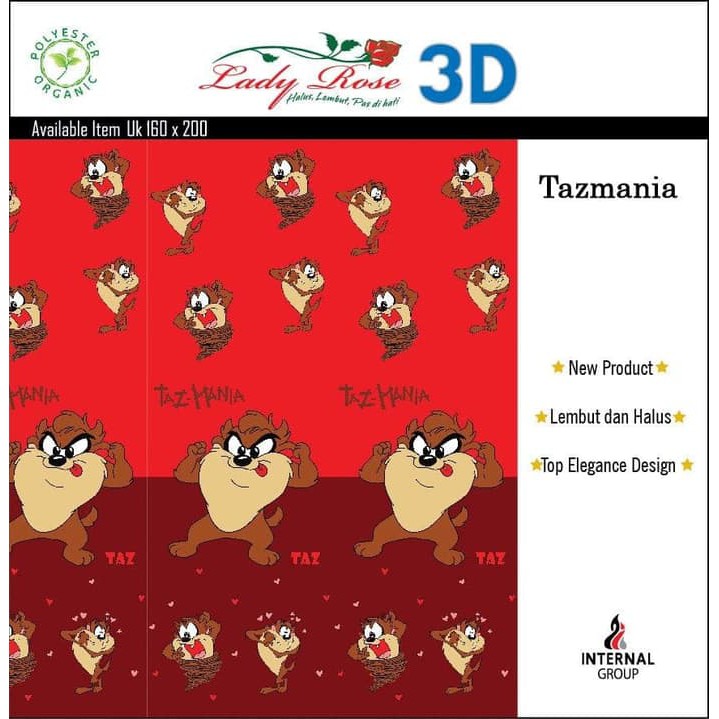 Selimut Lady Rose - Tazmania (Selimut Bulu Super Soft)