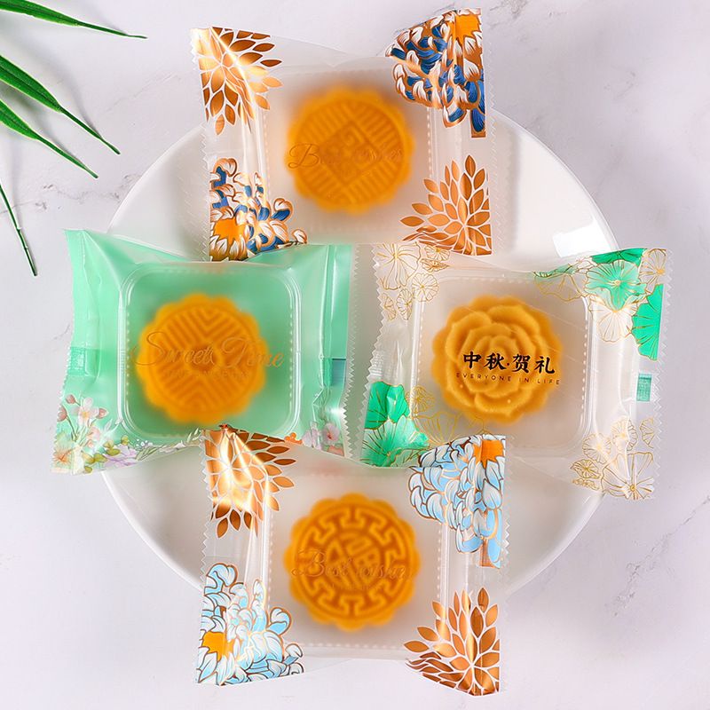 PLASTIK MOONCAKE 50/80/100gr BUNGKUS  KUE NASTAR COOKIES MOTIF TERBARU 2021