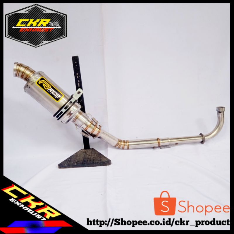 Knalpot RCB OVAL Kolong Vega r Smash Shogun Jupiter z Kharisma Supra x Grand Blade