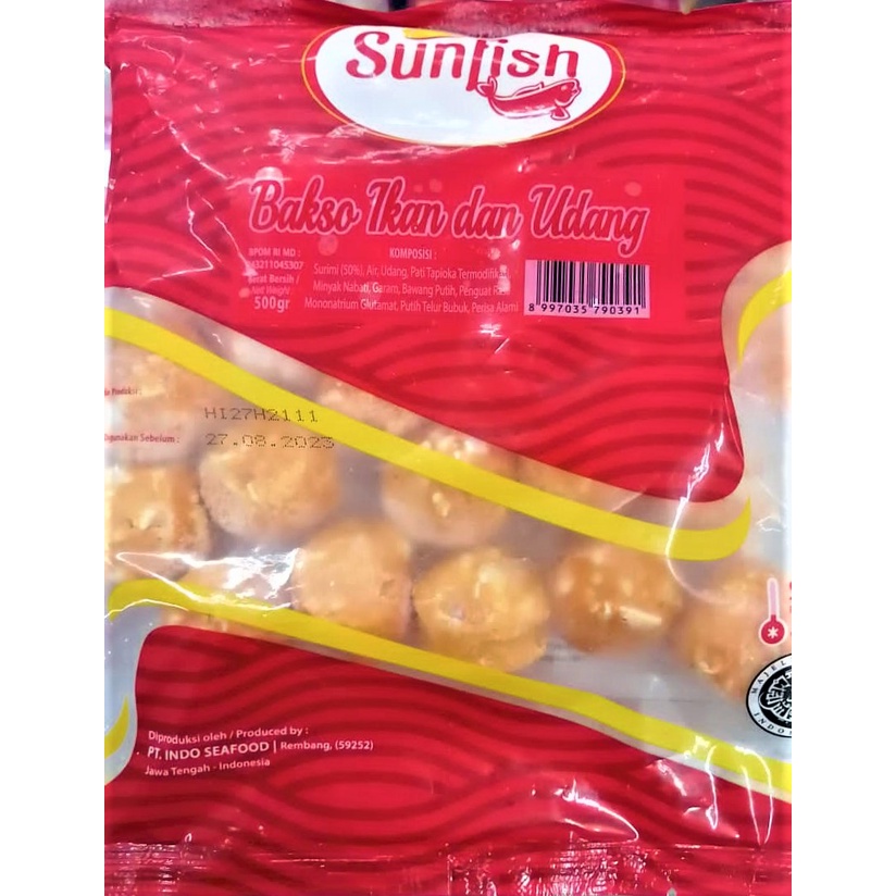 

Sunfish Bakso Ikan Udang 500gr