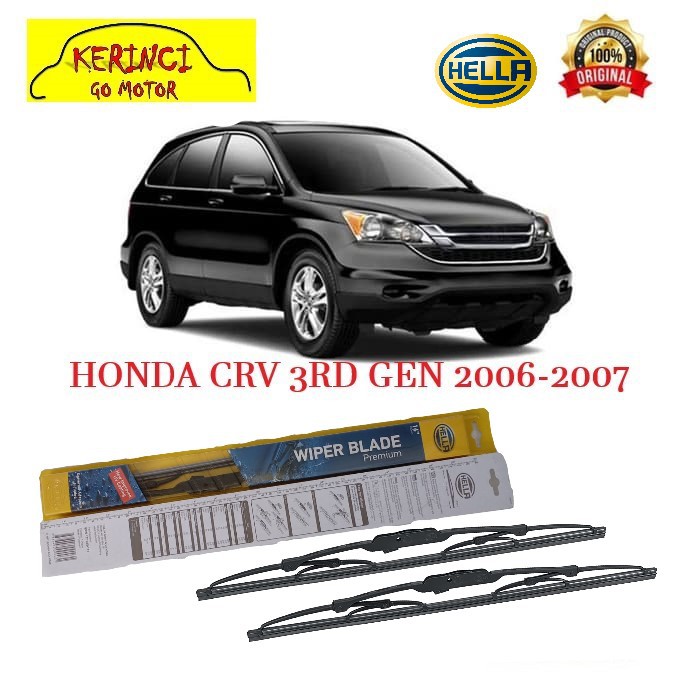 WIPER HONDA CRV 3rd GEN 2006-2007 HELLA PREMIUM 26&quot; &amp; 17&quot; SEPASANG