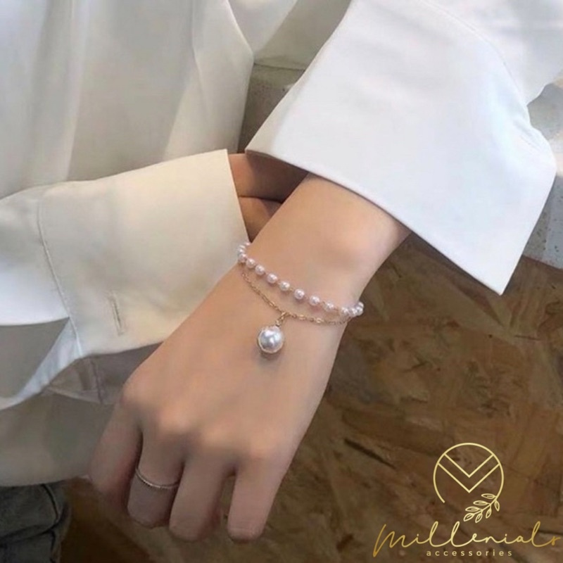 Lola Bracelet / Gelang Mutiara Pearl 2 Layer