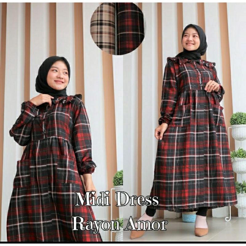 midi dres kotak