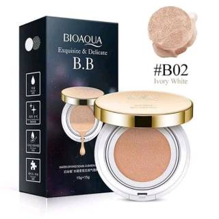 Bedak Bioaqua Bb Cream Gold Liquid Cushion Exquisite Delicated