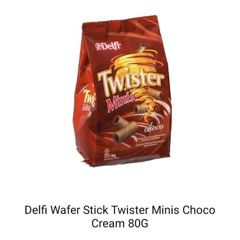 

Delfi wafer stick Twister minis choco cream 80gr