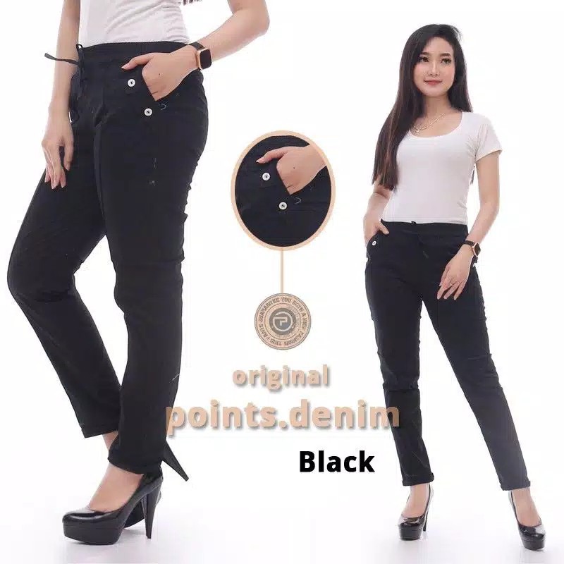 NEW SALE HOT SALE CELANA WANITA 8061 GL K3 03 PANJANG POLKA BIRU KEKINIAN MURAH FASHION baggypants