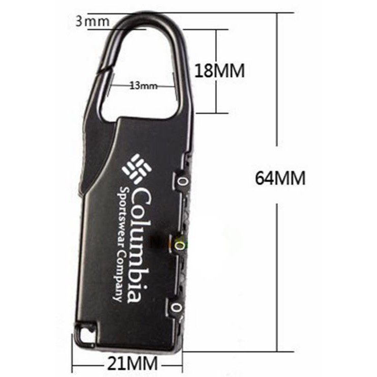 TaffGuard Columbia Gembok Koper Numeric Code Lock