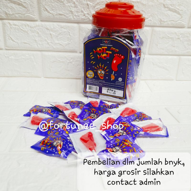 

Bronson Hot Hot Pop Toples / Hot Kaki Toples / Permen Kaki / Permen Jadul / Hotmil Toples / Pendekar Biru Toples