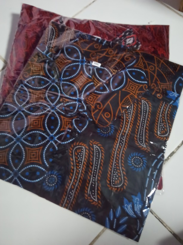 Kemeja Batik Anak / Hem Anak Pendek Laki Laki Motif Ulir 4-11 Tahun