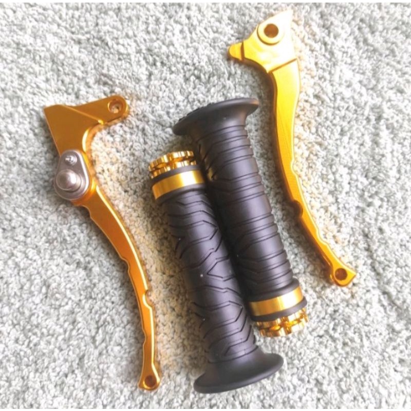 Paket Handle Rem Variasi+Hangrip Jalu Censi PNP Motor Fazzio Aerox Mio j Mio M3 Mio Z Mio GT Xeon