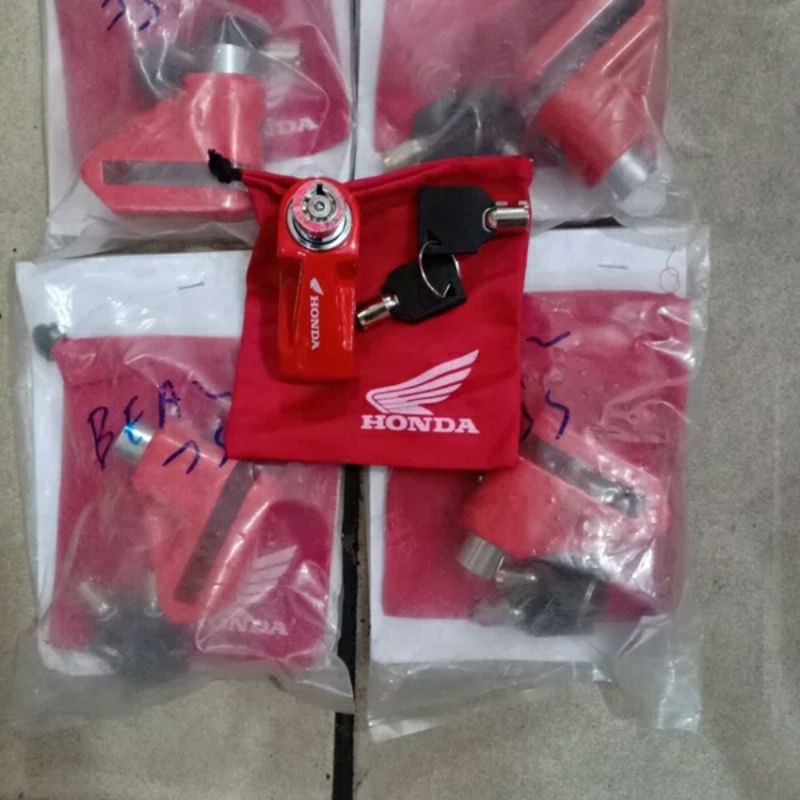 KUNCI CAKRAM MOTOR ANTI MALING ORIGINAL HONDA