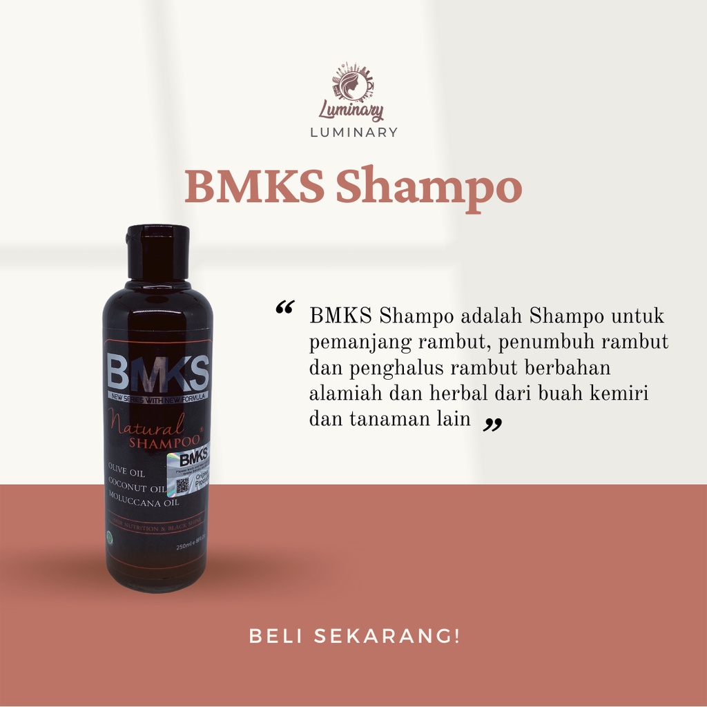 Shampo BMKS Sampo Shampoo Rambut Kecantikan Perawatan Rambut Shampo Minyak Kemiri Herbal Essences Perawatan Rambut Rusak Original BPOM