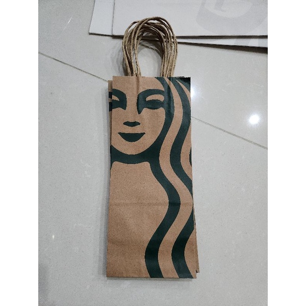 

6pcs paper bag starbucks kecil