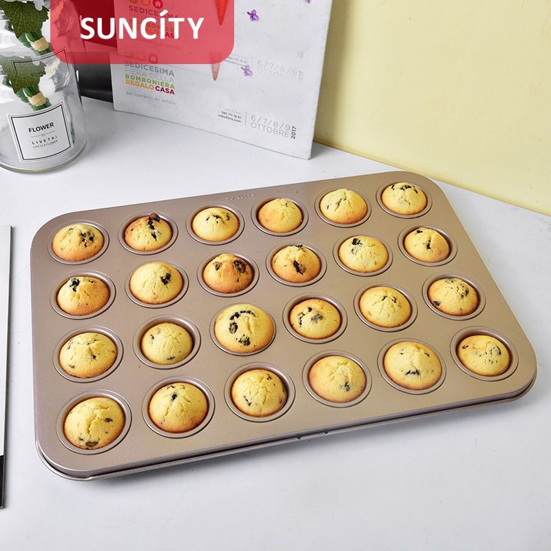 Suncity 24cups mini muffin cake pan / loyang cup cake mini