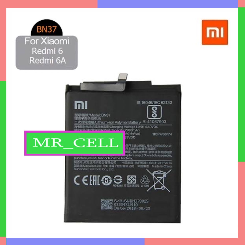 BATERAI BATERE BATRE XIAOMI REDMI 6A REDMI 6 BN 37 BN37