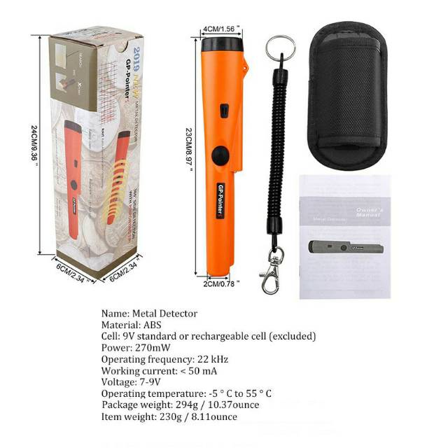 Pinpointer Waterproof Tahan Air Handheld Metal Detector Detektor Logam Emas Portable GP Pin Pointer