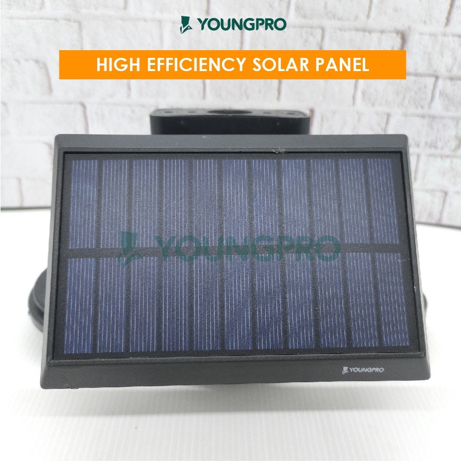 YOUNGPRO Lampu Solar Outdoor Light Lampu Dinding 3 Kepala Sensor Gerak Dengan Panel Surya Besar Super Terang Untuk Lampu Taman Kebun Tanpa Listrik YSF-NEO