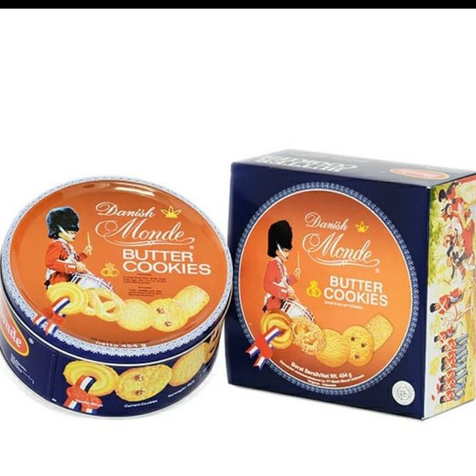 

!!!!!!] BISKUIT KUE MONDE BUTTER COOKIES BLUE SHELL KALENG BIRU 454 GR KECIL