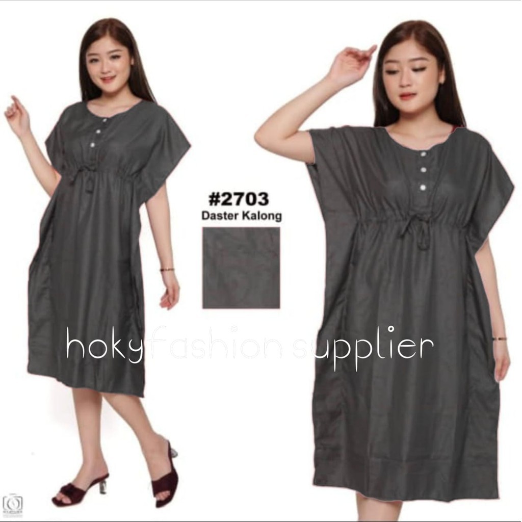 hokyfashion Daster lowo jumbo busui Ld 110cm / daster kalong embos all size fit xxl-2