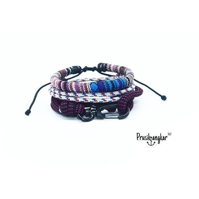 Gelang Tali Prusik Jangkar / Gelang Prusik Jangkar / Gelang paracord / Gelang paket / gelang tali