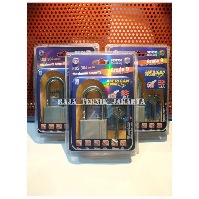 Gembok American Secure 50mm Panjang/ American Secure Padlock 50mm Long