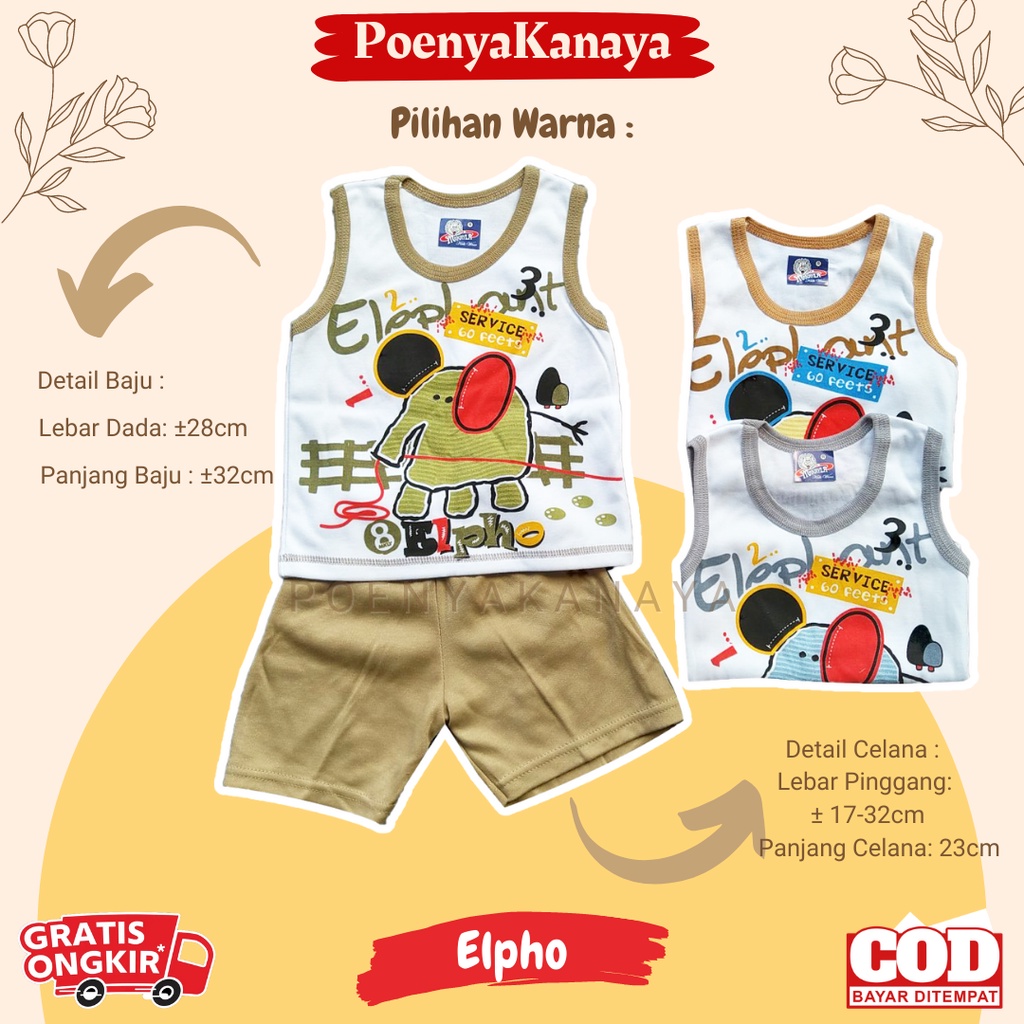 Setelan Baju Bayi Kutung Dasar Putih Makayla Size 6-18 Bulan STL15