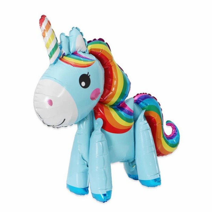 Balon Foil Unicorn 3D / Standing Balon Kuda Pony Full Body