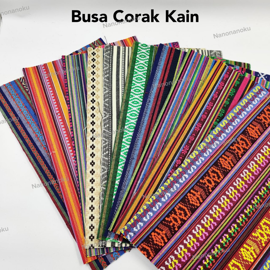 Busa Corak Kain Kerajinan Tangan 20x30cm Craft DIY