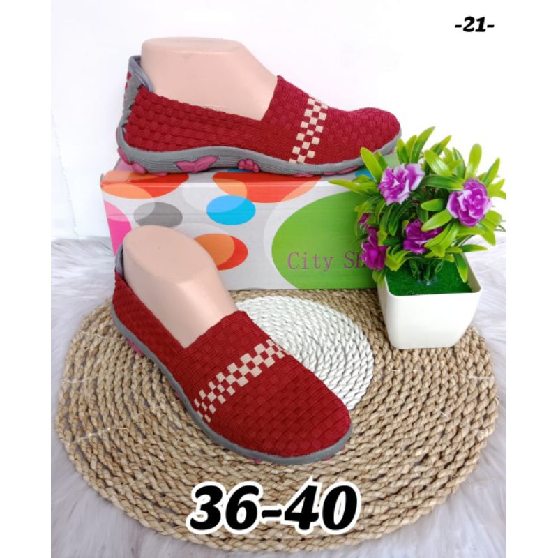 SEPATU ANYAM CITY SHOES