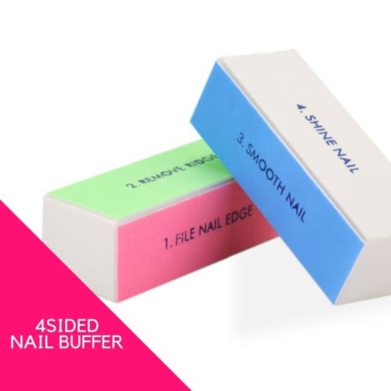 BUFFER PENGILAP KUKU 4 STEP NAIL SHINNER BLOCK BUFFER 4 STEP MANICURE BUFFER KILAP KUKU MENICURE