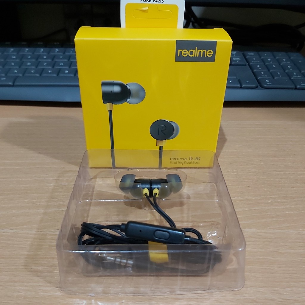 Headset earphone handfree realme buds MA10 magnet