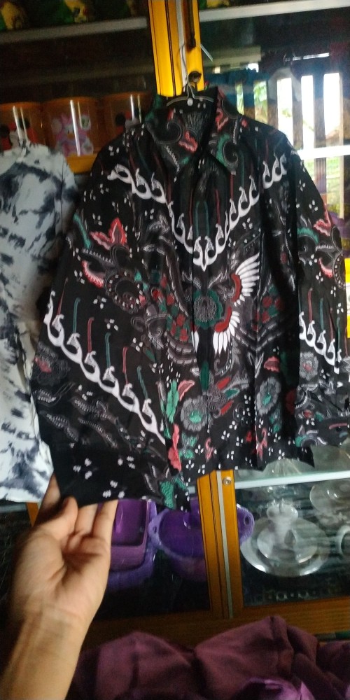 Bswart Batik Hrb026 Kenongo Hem Pendek Padi Pekalongan M L Xl Batik Pria Murah Modern Grosir