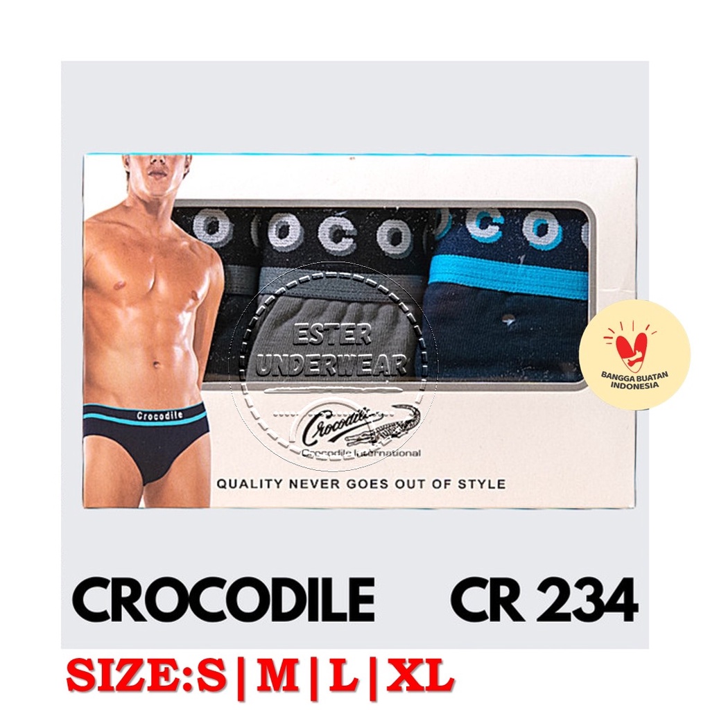 Celana Dalam Pria CROCODILE CR 234 Isi-3 Pcs/Pack