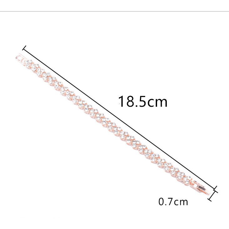 Simple Design Crystal Bracelet Noble Woman Shining Bangle Fashion Accessories