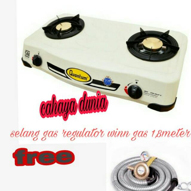 Kompor gas Quantum + selang winn gas