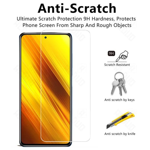 POCO X5 5G / X3 GT / POCO X3 PRO / POCO X3 NFC TEMPERED GLASS CLEAR SCREEN LAYAR ANTI GORES KACA