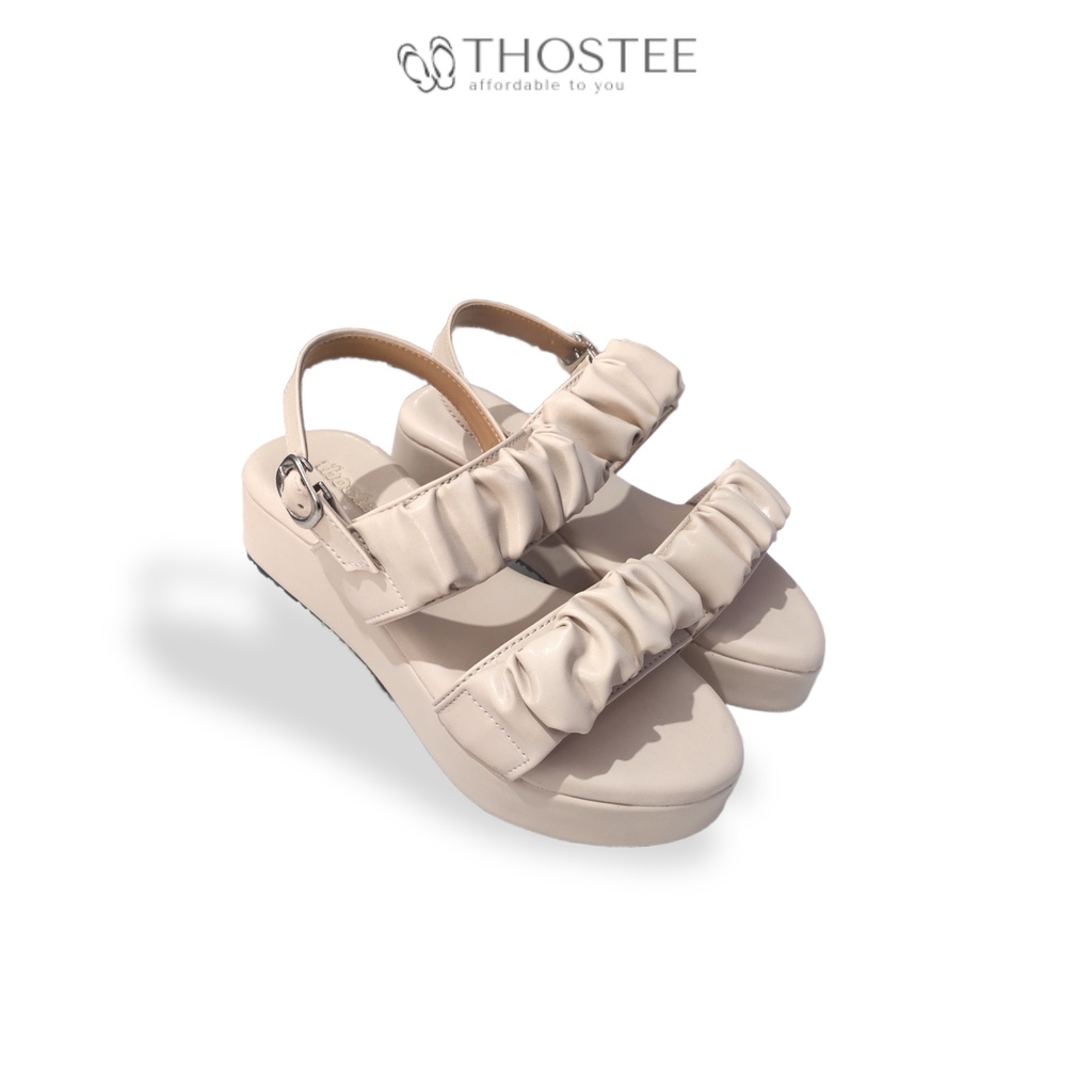 Thostee Sandal Platform Wedges Wanita Ilona-Nude
