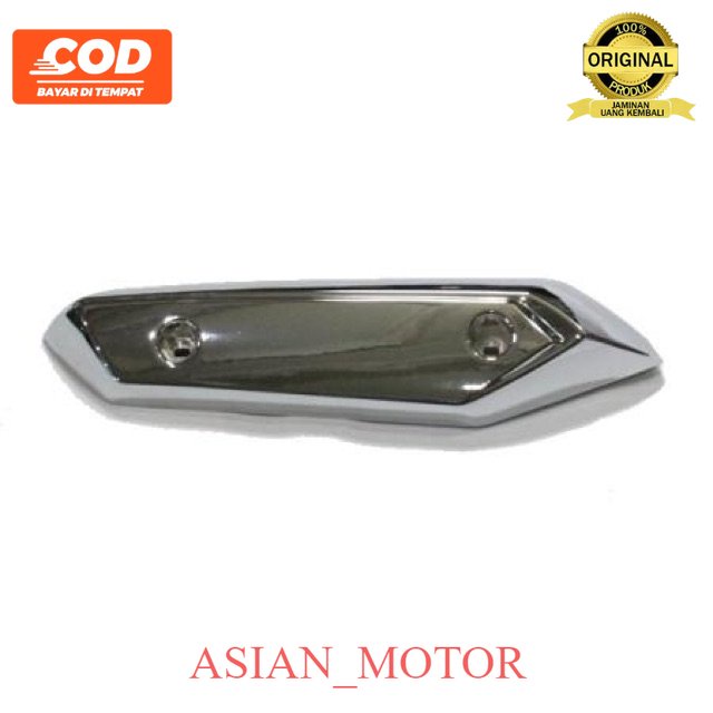 FARIASI MOTOR Cover Knalpot beat FI  / Tutup Knalpot / Pelindung Knalpot Beat FI Chrome VARIASI SPAR