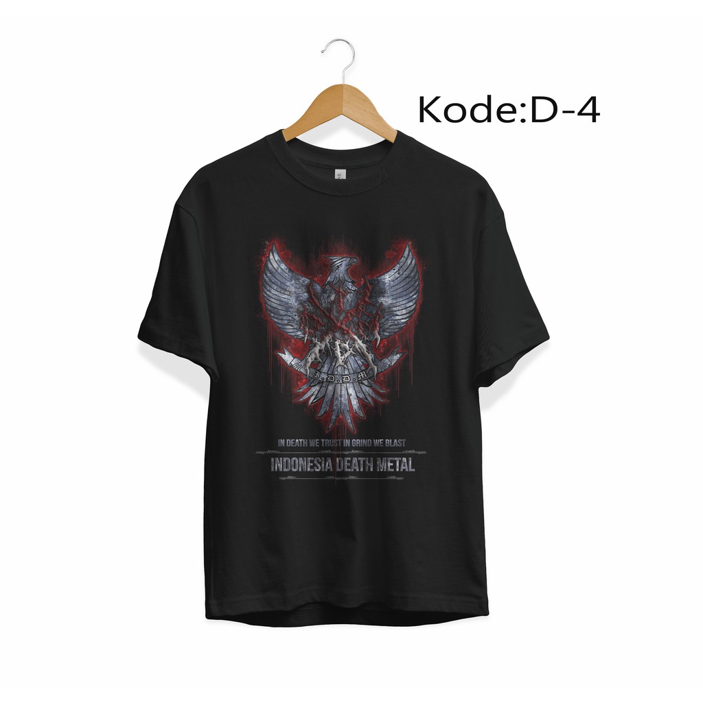 KAOS INDONESIA DEATH METAL TSHIRT MUSIK ROCK IDDM 04