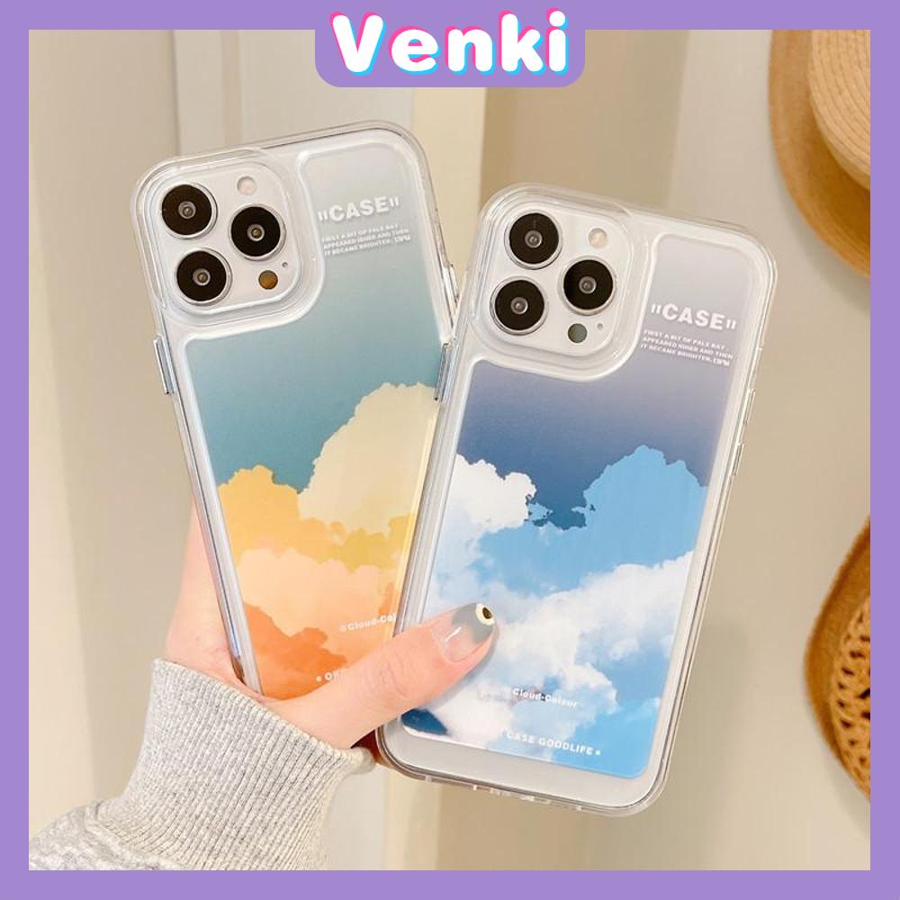 iPhone Case Silicone Soft Case Clear Case Shockproof Camera Protection Metal Button Gradient Cloud Compatible For iPhone 11 iPhone 13 Pro Max iPhone 12 Pro Max iPhone 7 Plus xr