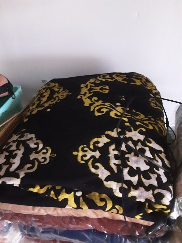 Batik Usman Gamis Terbaru Gamis Twill Rayon Candimekar Abstrak Gamis Syari Twil - Daster Twill