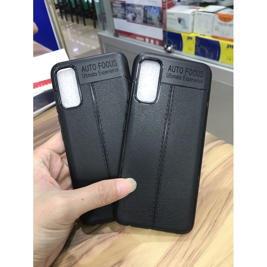 SILIKONE AUTO FOKUS LEATHER CASE KULIT BLACK FOR INFINIX NOTE 7 LITE