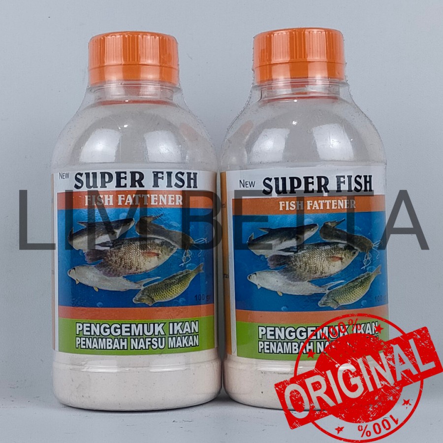 SUPER FISH 100 GRAM / PENGGEMUK DAN PENAMBAH NAFSU MAKAN IKAN