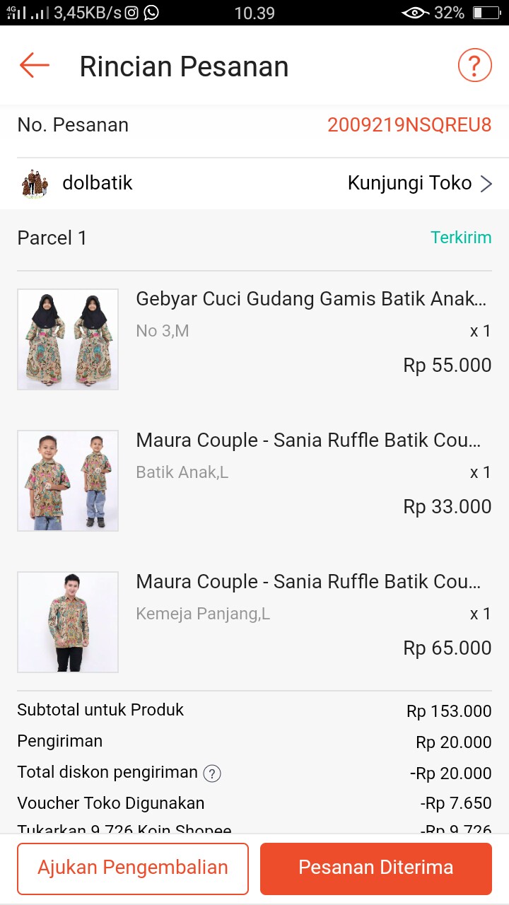 Gebyar Cuci Gudang Gamis Batik Anak // Sale // Usia 4-9 Tahun