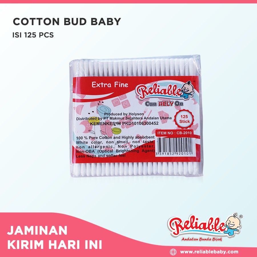 Reliable Cotton Bud Kapas Baby 125pcs Cotton Buds