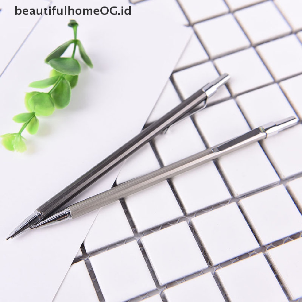 Pensil Mekanik Otomatis Bahan Metal Ukuran 0.5 / 0.7mm Untuk Menulis / Menggambar