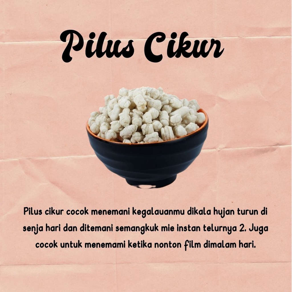

Pilus Cikur 250 gram - Teman Butchin