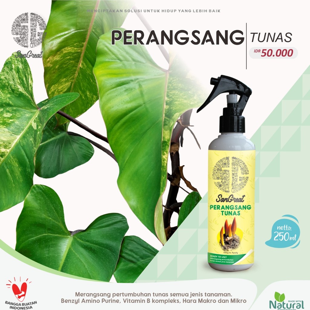 Hormon auksin penumbuh tunas plus vitamin B1 siap pakai 250 ml u/ semua jenis tanaman