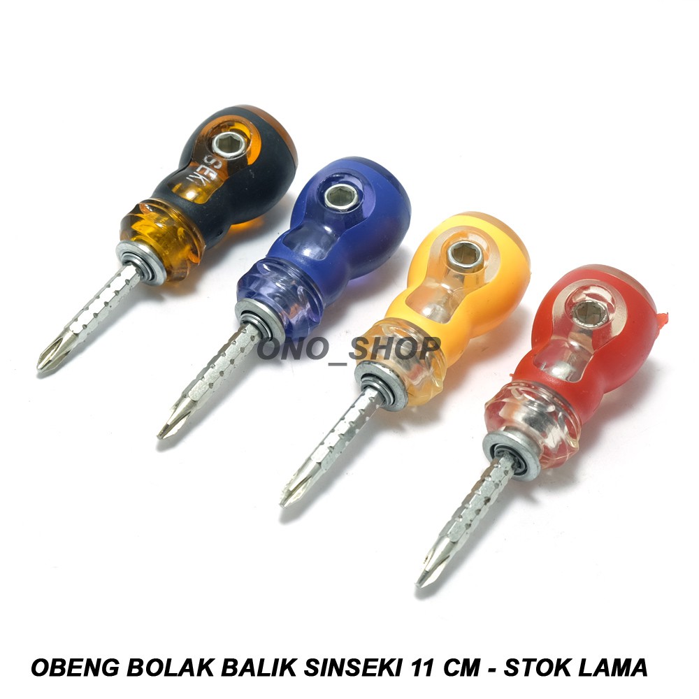 Obeng Bolak Balik Sinseki 11 cm - Stok Lama