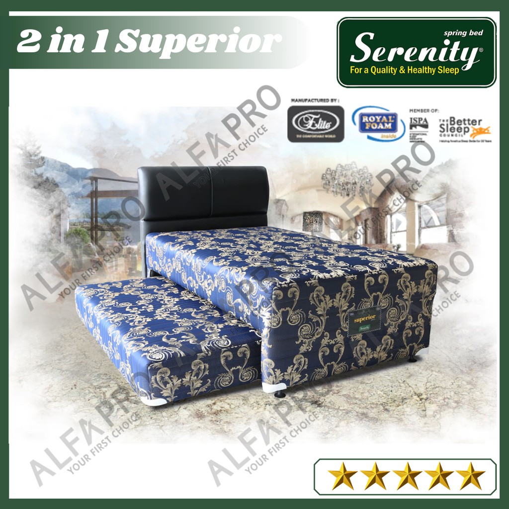 Serenity Springbed Kasur Serenity Sorong 2 in 1 Superior